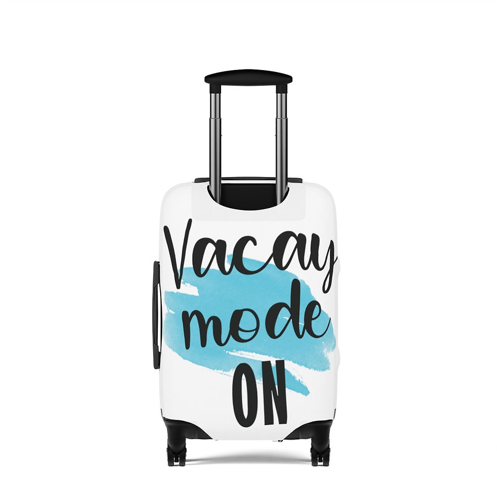 Thumbnail: Luggage Cover - Vacay Mode On Blue