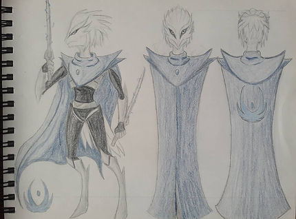 alien avian captain concept webtoon anime spiritual