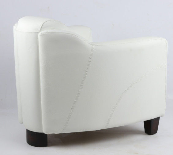 Fauteuil Gentleman White en cuir