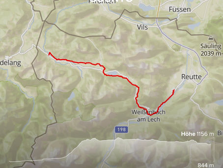 Etappe 24 - Reutte nach Schattwald im Tannheimer Tal