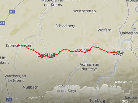 Etappe 10 - Steyr nach Kremsmünster