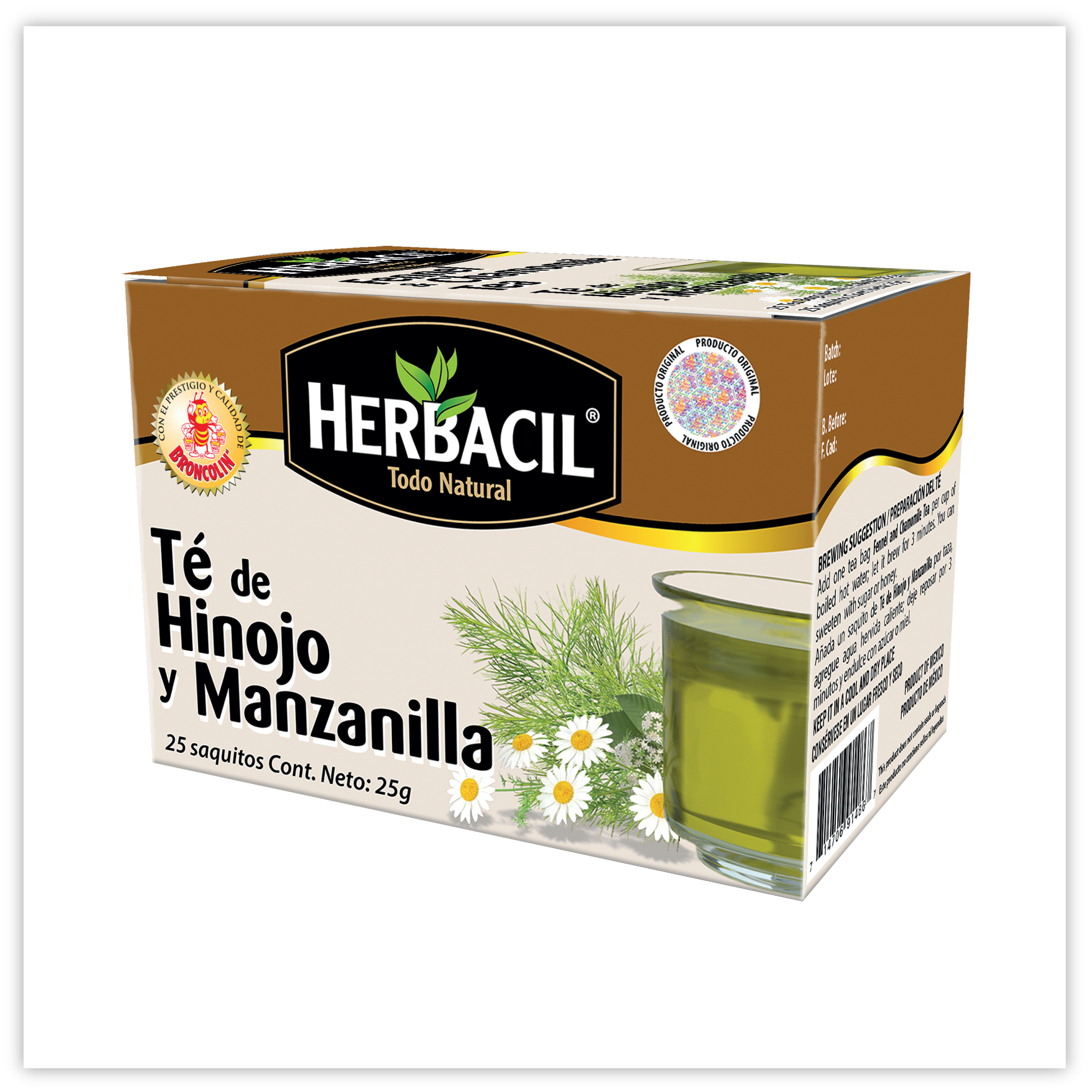 Té de hinojo y manzanilla