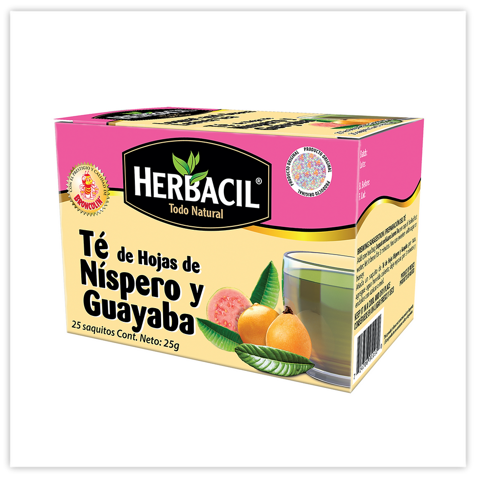 Té de hojas de níspero y guayaba