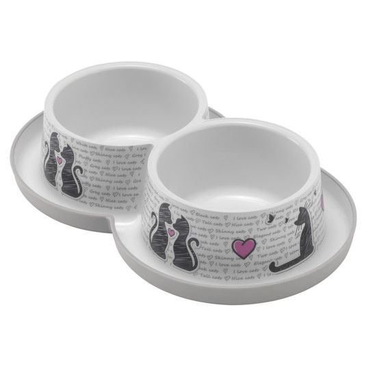 PLATO DOBLE TRENDY DINNER CATS IN LOVE