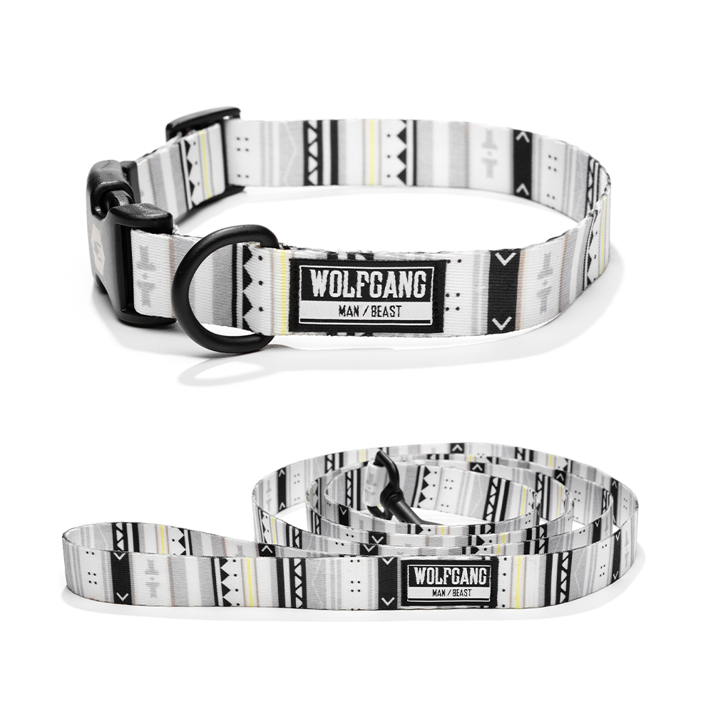 COLLAR Y TIRAPERRO WOLFGANG WHITE