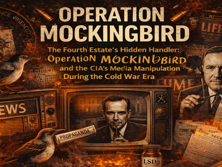 The Fourth Estate's Hidden Handler: Operation Mockingbird and the CIA's Media Manipulation During the Cold War Era