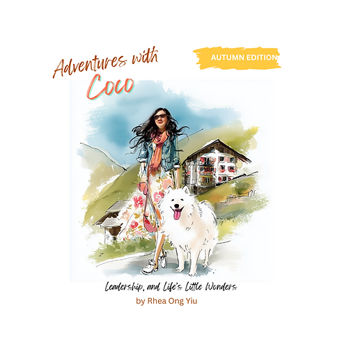 Front Cover, Mom and Coco in the hills