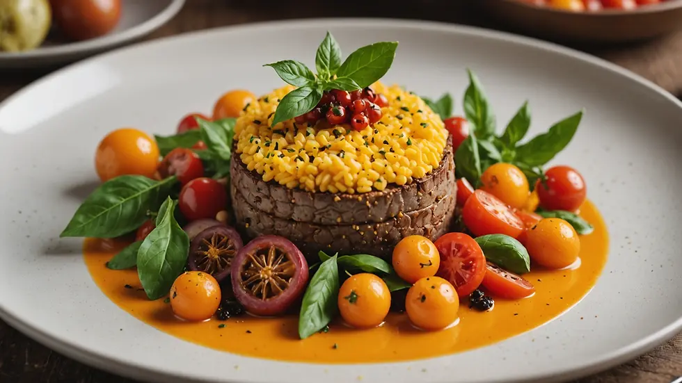 A beautifully plated dish featuring seasonal ingredients