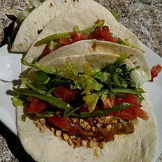 BBQ Pulled Jackfruit & Peanut Tacos
