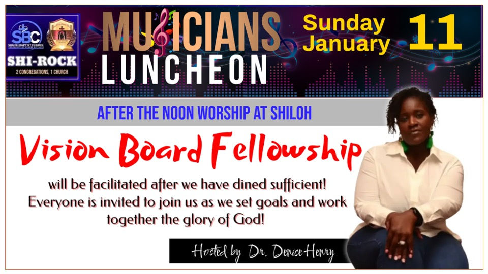 Musicians Luncheon: Vision Board Fellowship