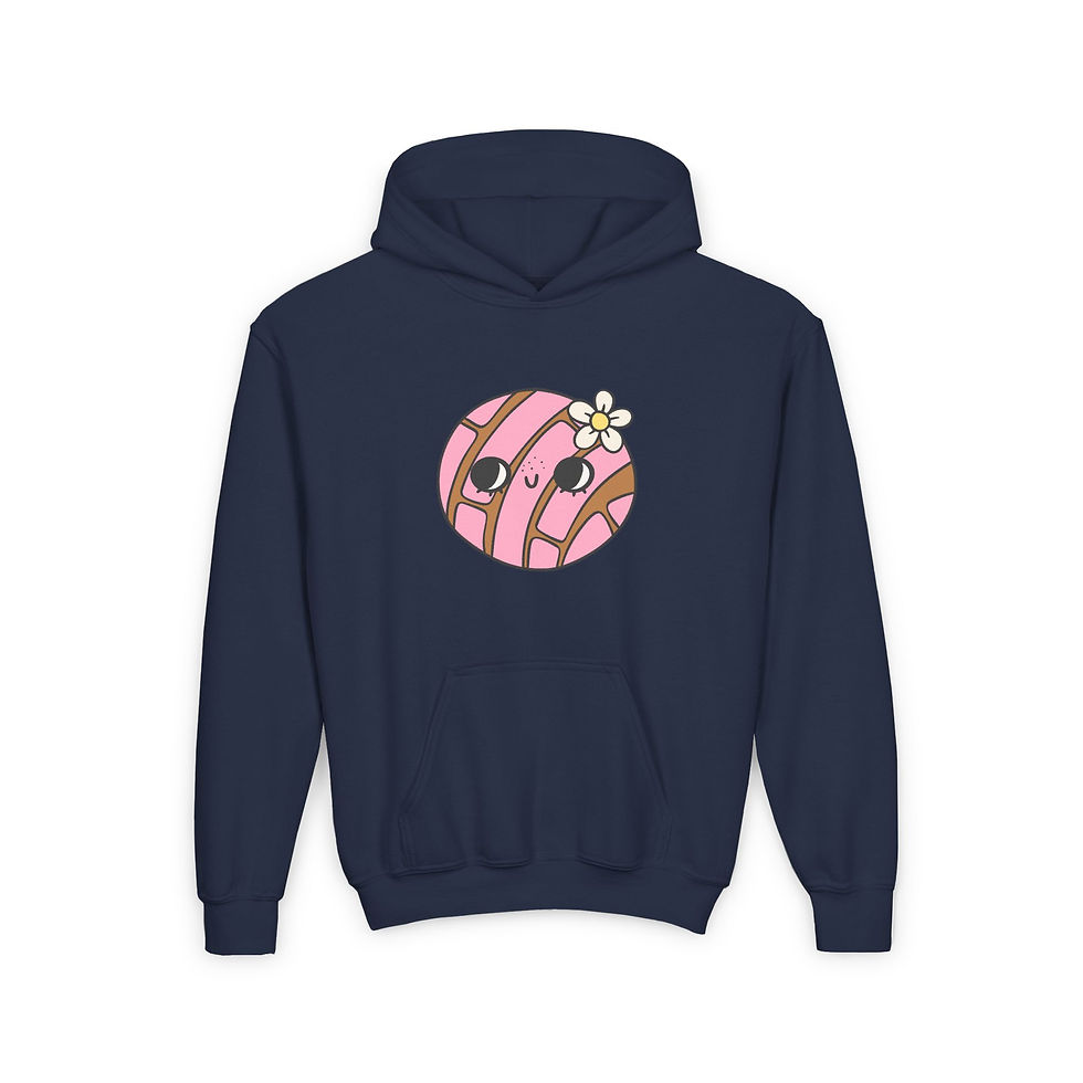 Thumbnail: Youth Pink Concha Flower Hoodie