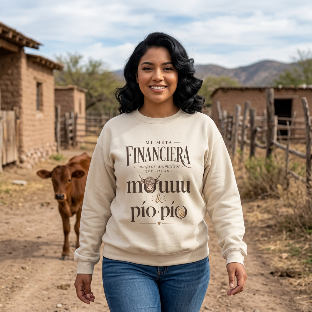 Mi Meta Financiera: Comprar Animalitos Sweatshirt