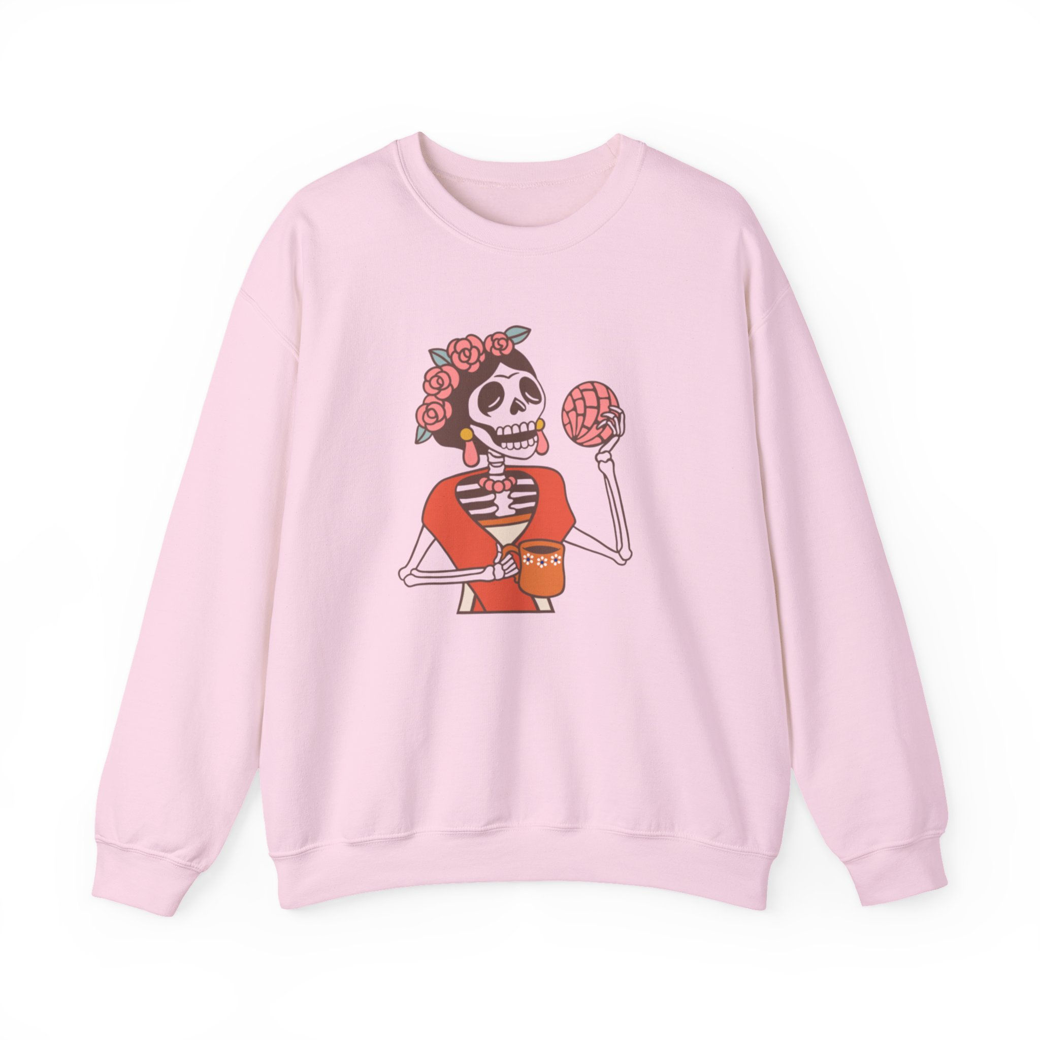 Frida Kahlo Concha con cafe Crewneck Sweatshirt