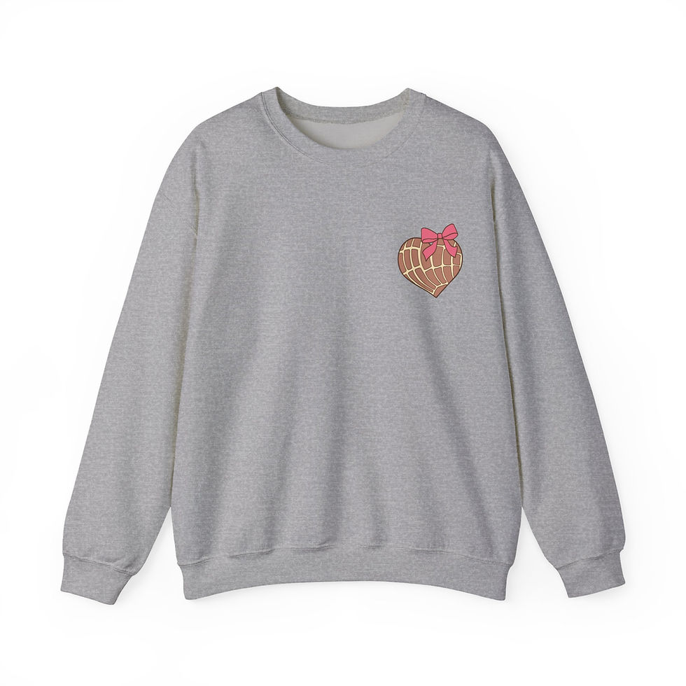 Thumbnail: Adult Coquette Concha Heart Sweatshirt