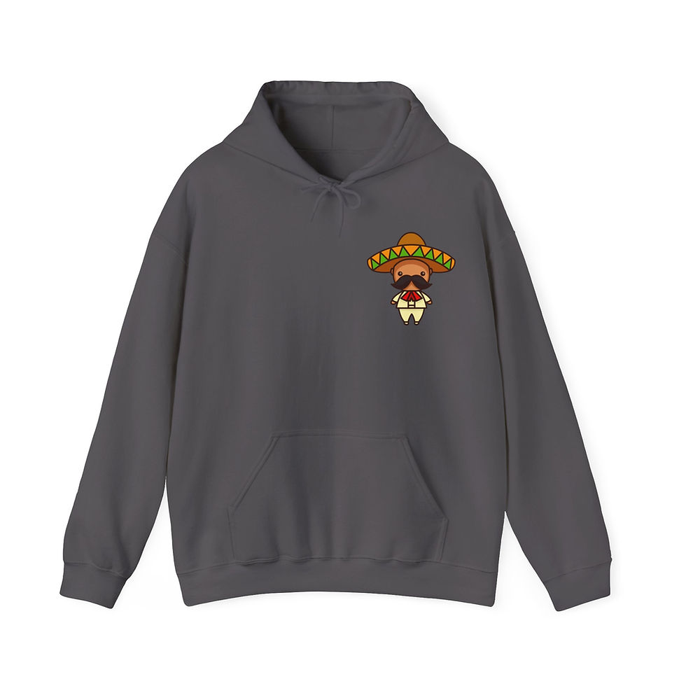 Thumbnail: Pancho Villa En Caricatura Hooded Sweatshirt