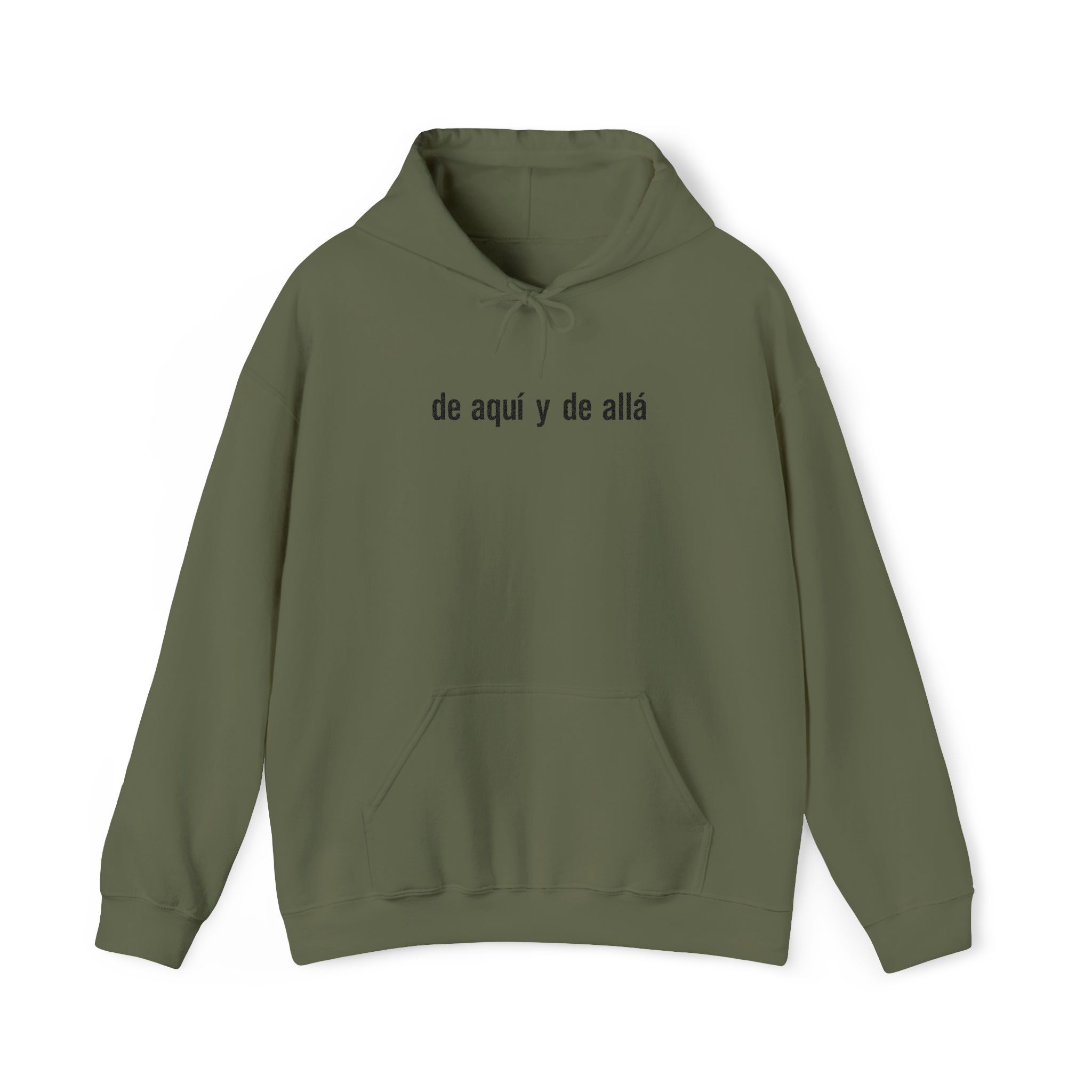 De aquí y de allá Embroidered Minimalist Hoodie