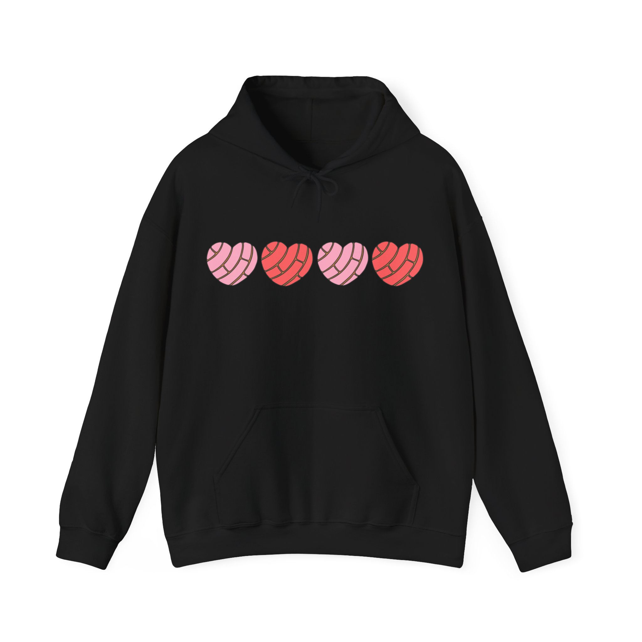Concha Pink Hearts Hooded Sweatshirt