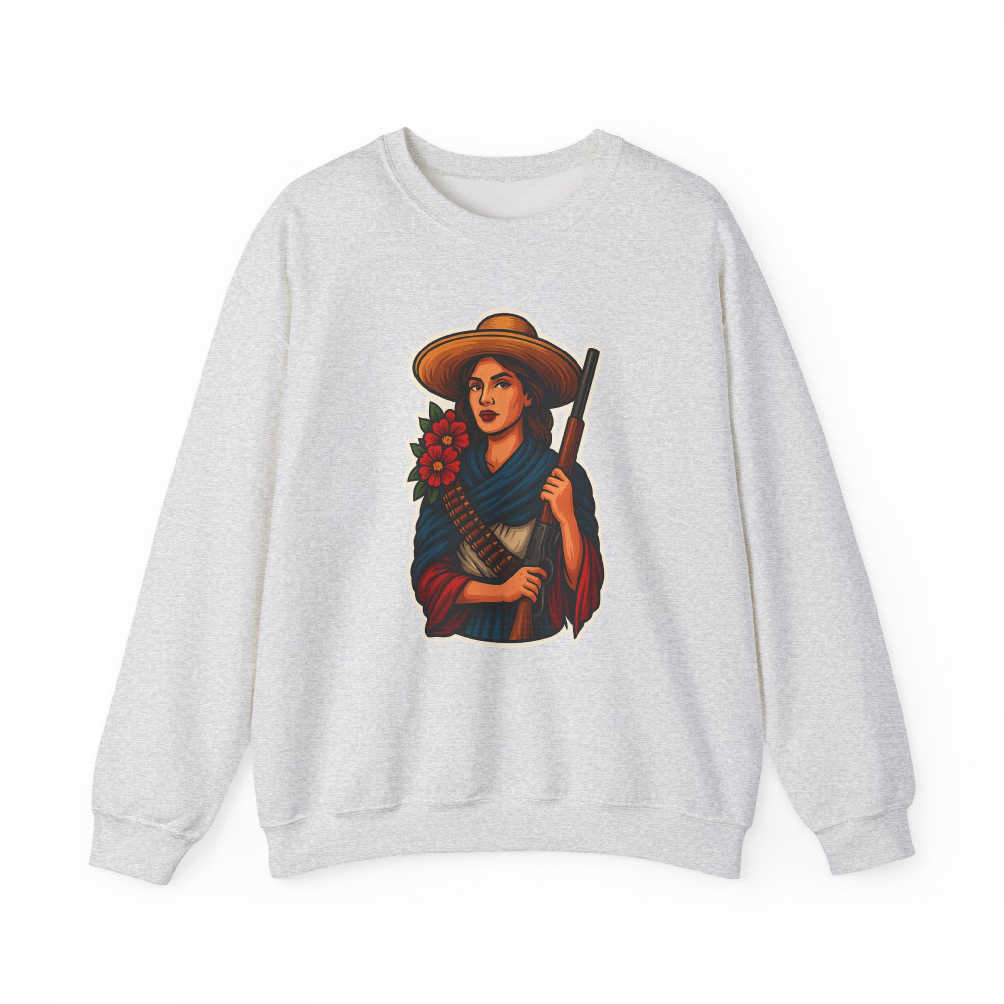 Adelita Feminist Art Crewneck Sweatshirt