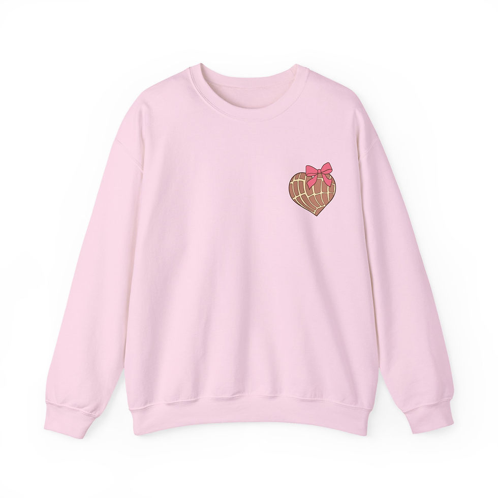 Thumbnail: Adult Coquette Concha Heart Sweatshirt