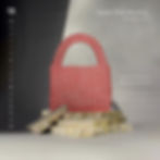 Quartz Pink Handbag - A beaded bag made in India by Grapy