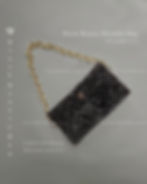 Black Beauty Shoulder Bag - A beaded bag made in India by Grapy