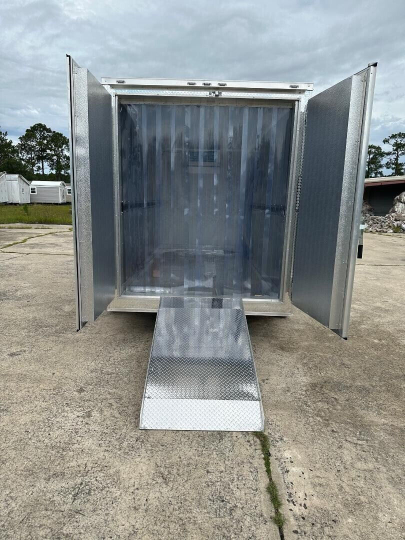 Thumbnail: 7x12 Cooler Ramp Mobile Refrigerated Trailer