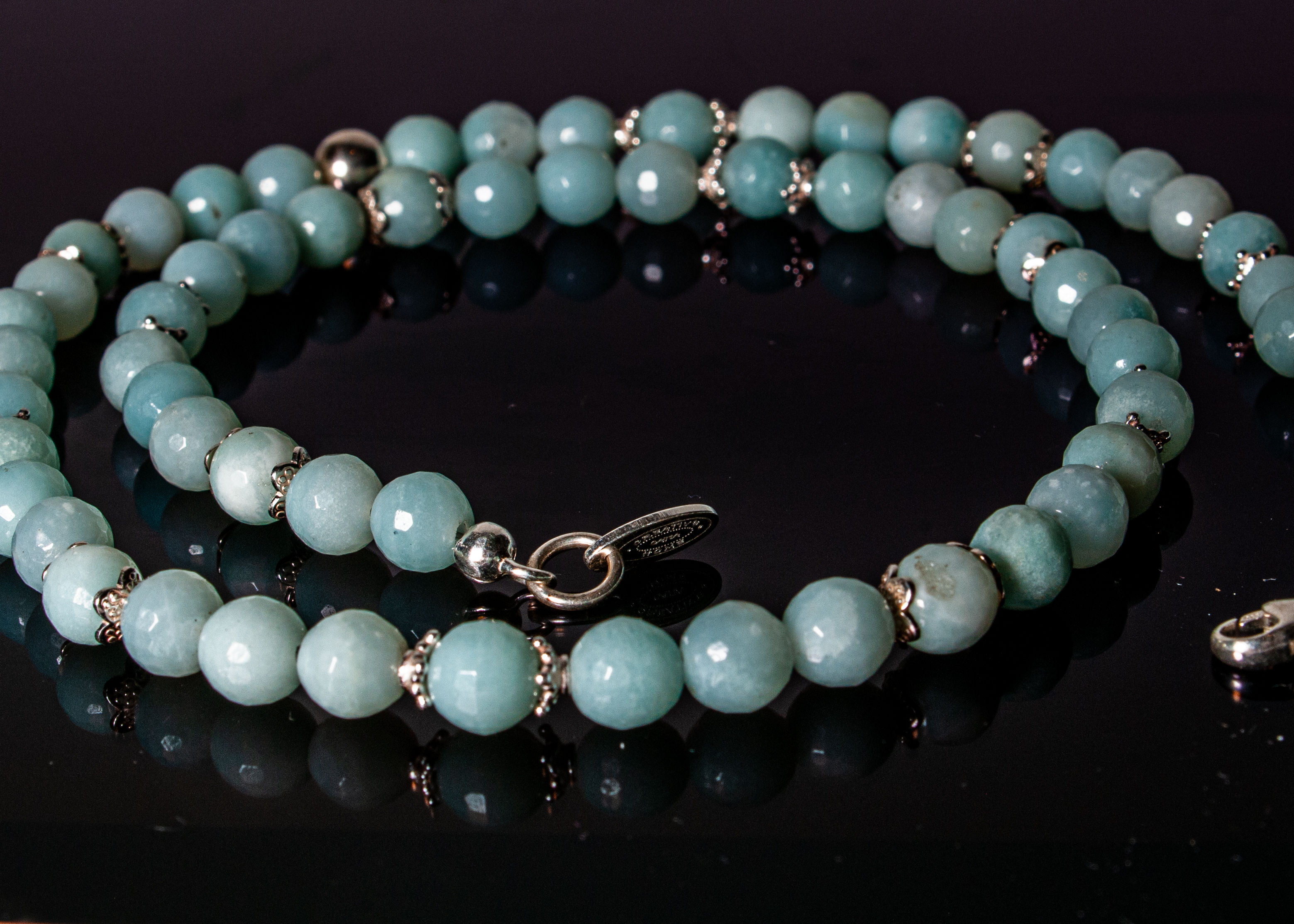 Halskette kurz mit Halbedelstein