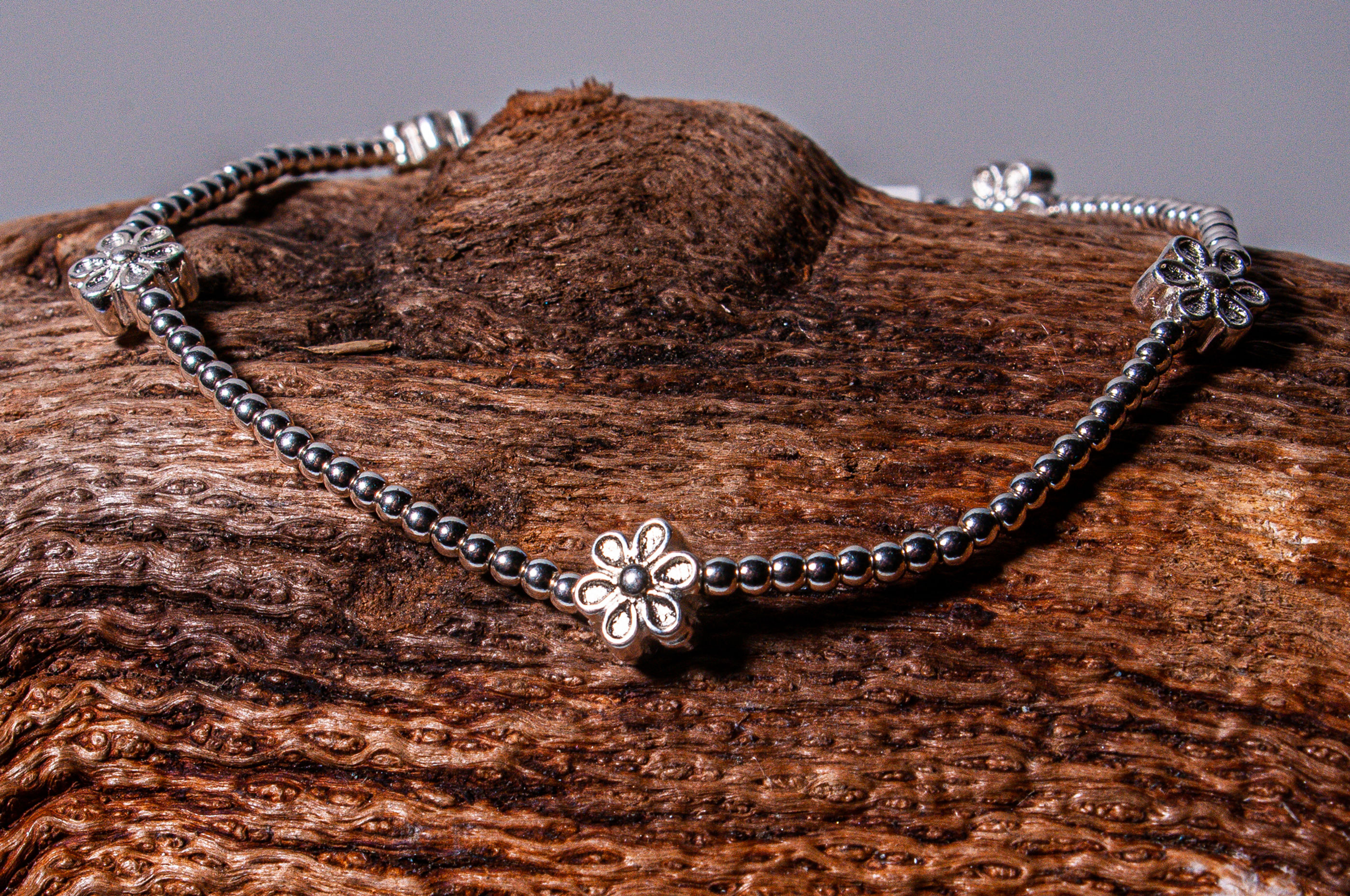 Armband Sterling Silber 925 auf Gummi