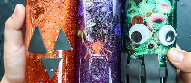 Halloween Calm Down Bottles Tutorial