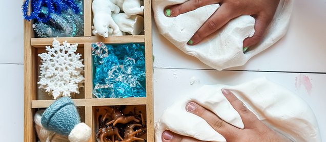SNOW Dough Sensory Play Tutorial