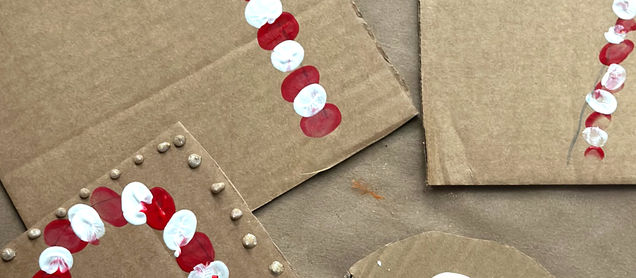 Candy Cane Fingerprint Craft Tutorial + Free Printable