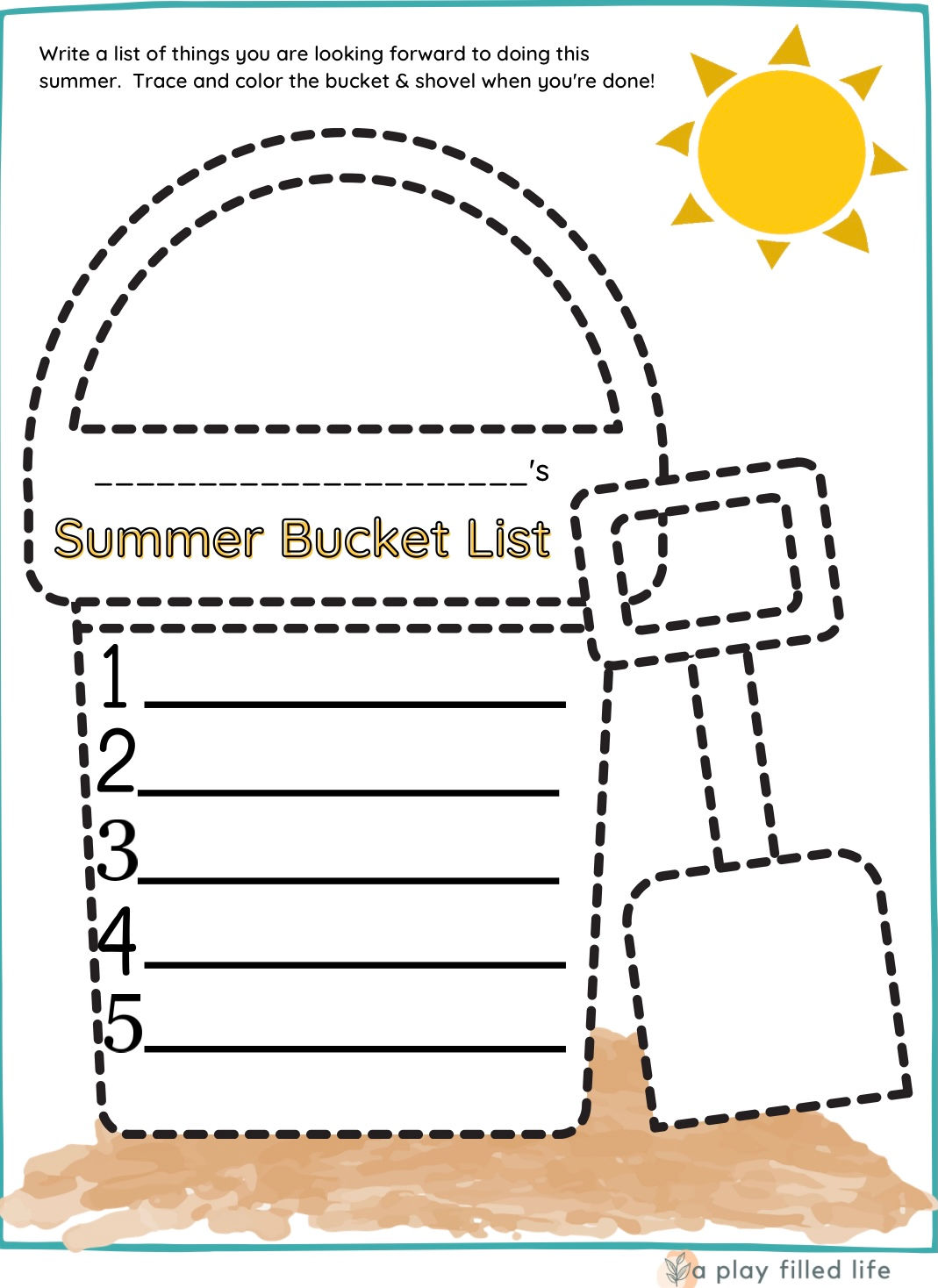 Summer Bucket List