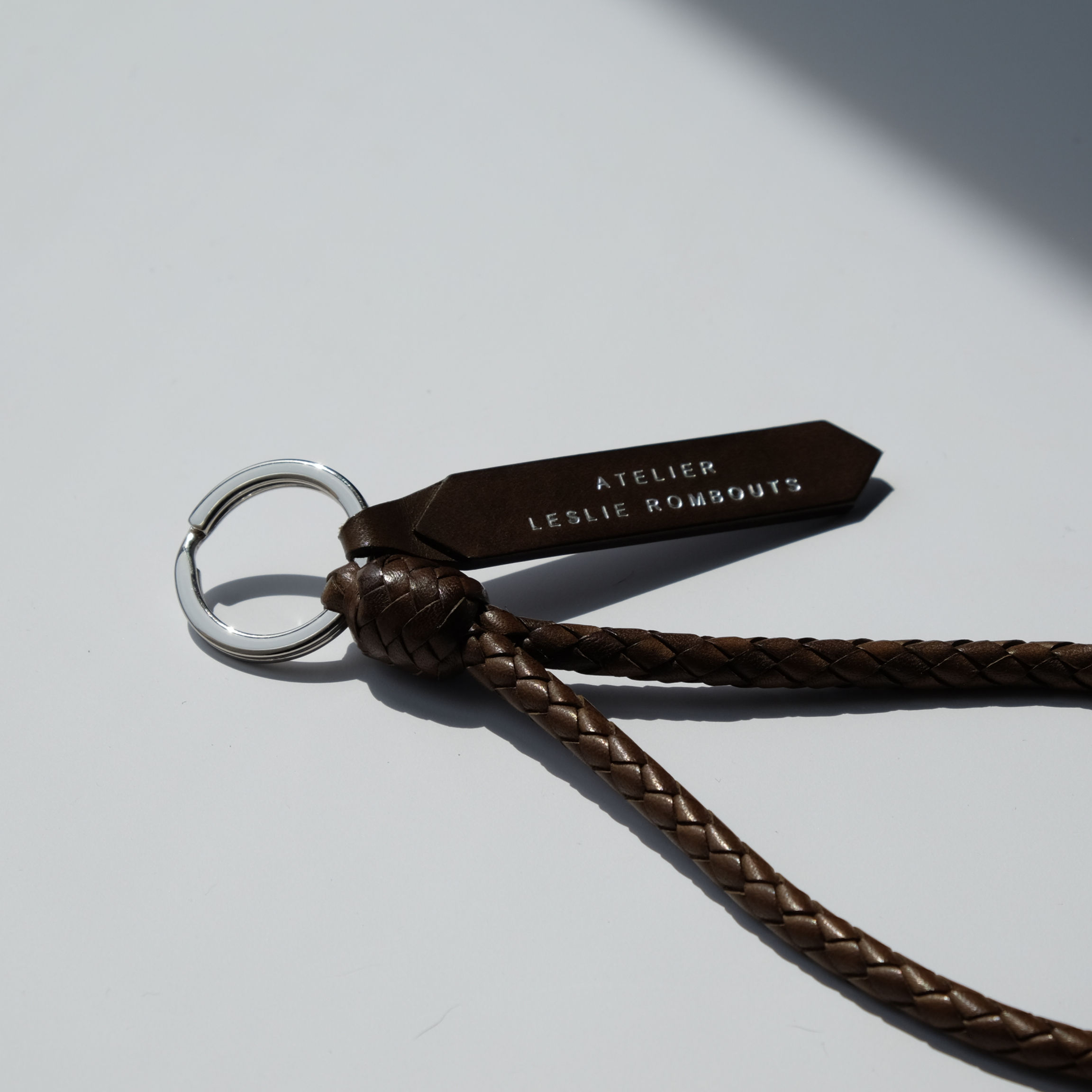 Porte-clés | Tressage en rond | Olive