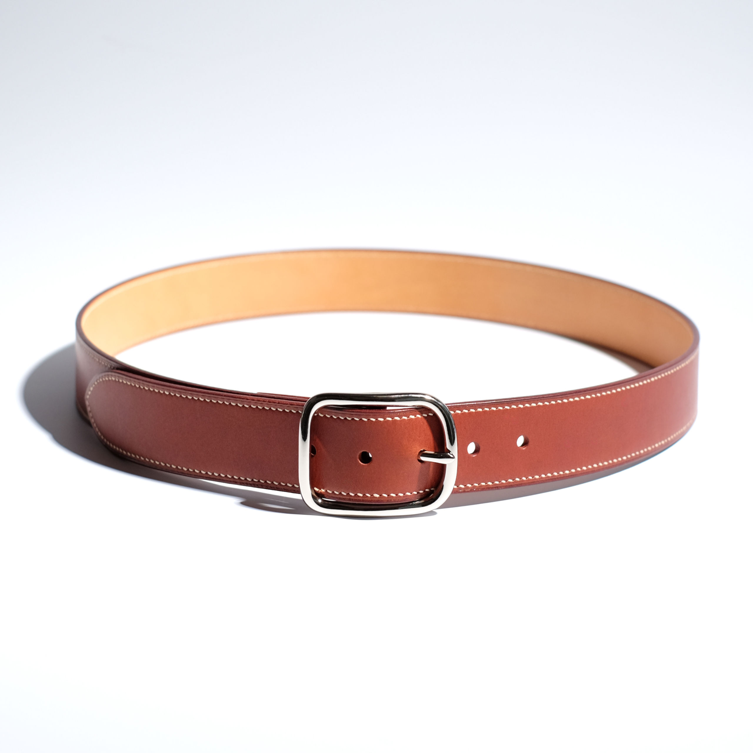 Ceinture sellier | Cuir doublé | Boucle 38 mm