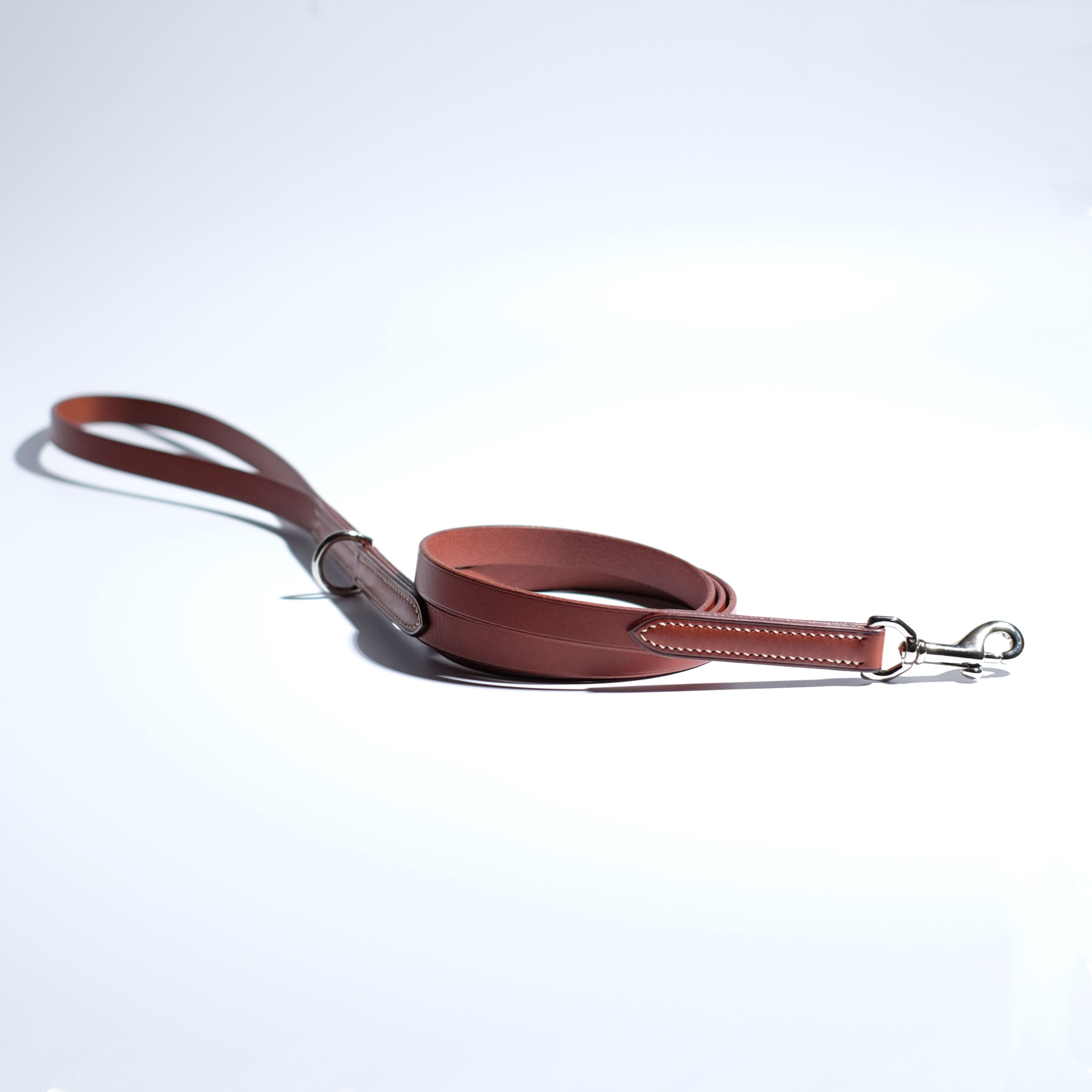 Laisse chien | Cuir non-doublée | Mousqueton 16 mm