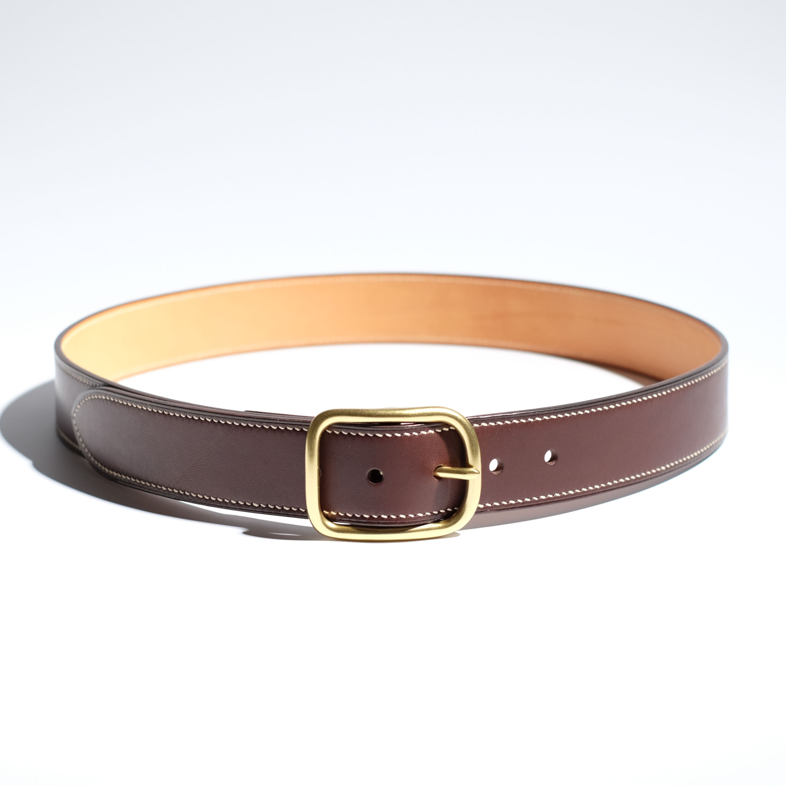 Ceinture sellier | Cuir doublé | Boucle 38 mm