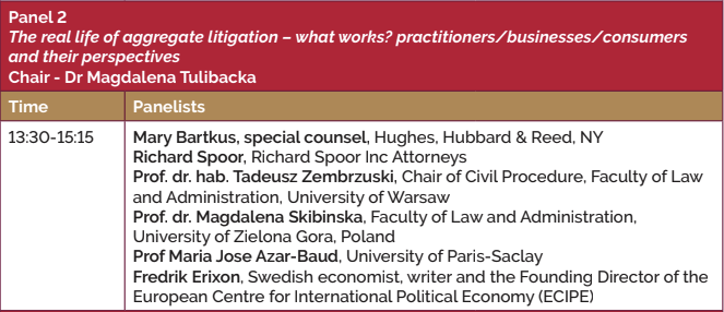 extrait du progamme de la conférence