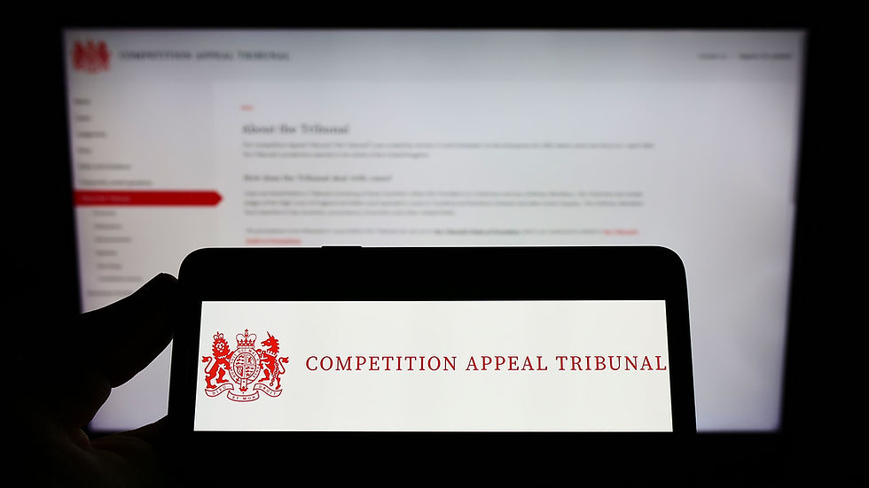 Competition Appeal Tribunal (UK CAT) logo illustrating collective proceedings and competition law enforcement in the Valve Steam case.