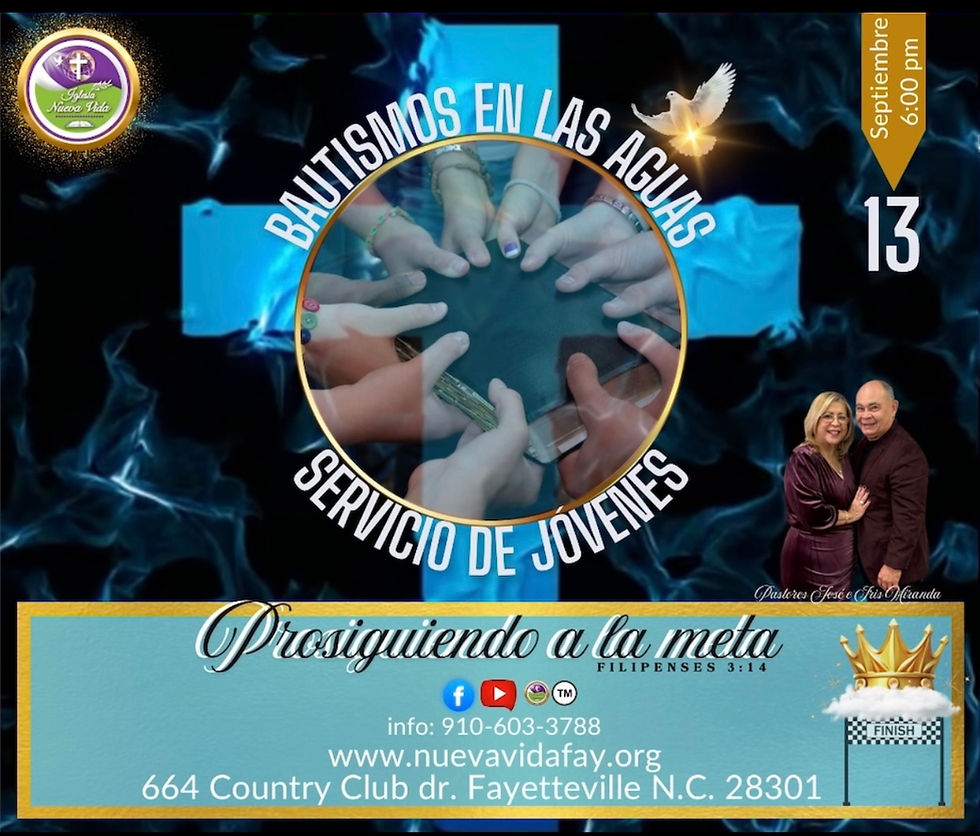  Bautismos/Servicio de Jóvenes