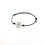 Miniatura: Bracciale in corda con fiocco di neve argento