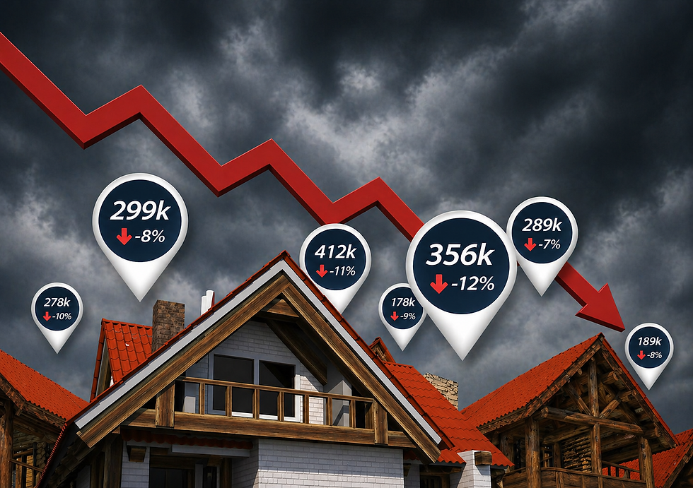 Australian home prices dropping