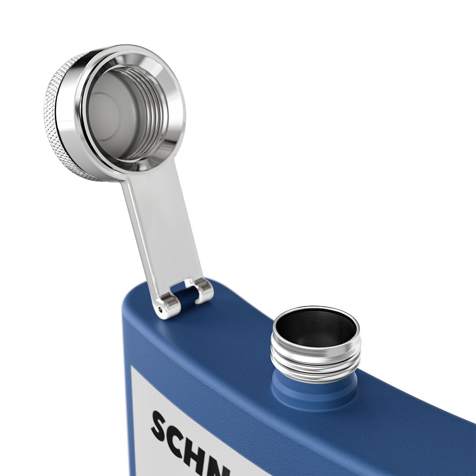 Thumbnail: Flask - Turn Up Your Schnauzertude Stainless Steel 6oz