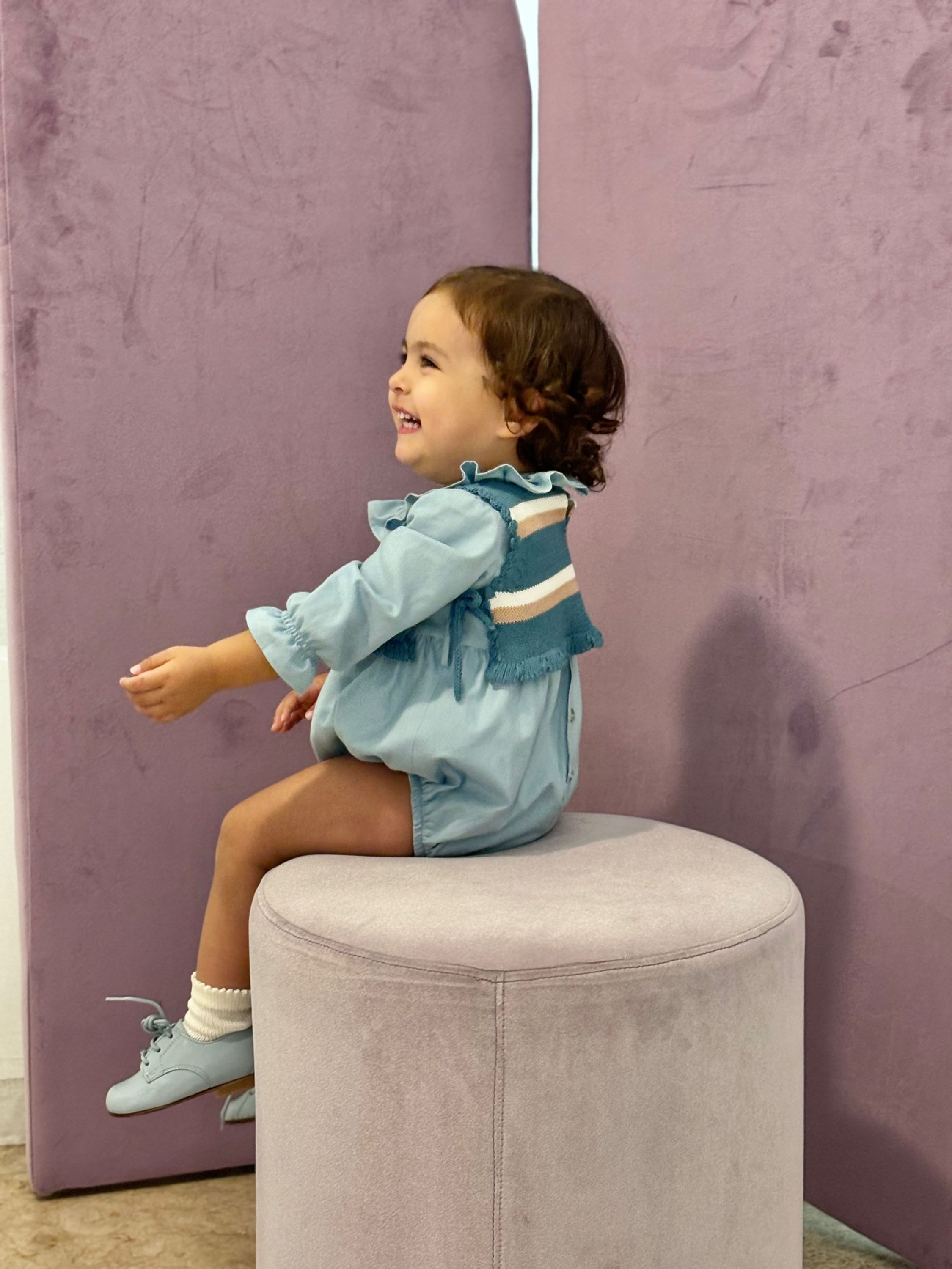 Fofo vaiela azul simples