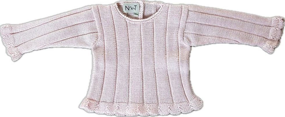 Miniatura: Conjunto de Bebé Lã Rosa