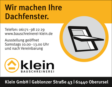 Klein Bauschreinerei Anzeigengestaltung