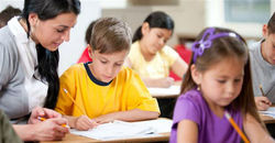 elementary-school classroom
