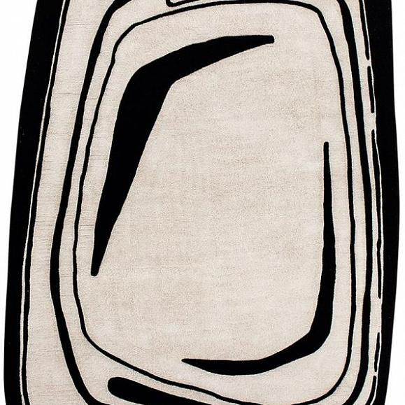 Carpet Toulemonde Bochart Fragment Noir et blanc