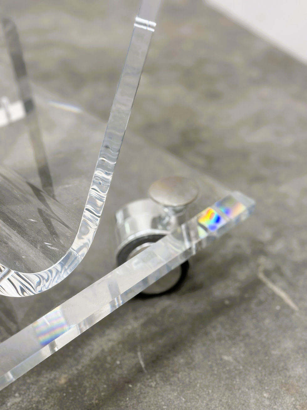 Thumbnail: Vintage Lucite Magazine Cart, 1980s