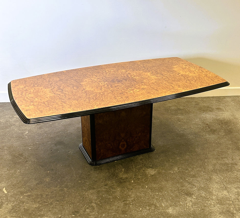 Thumbnail: Stunning Large Vintage Burl Wood Dining Table, France. 1970s