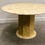 Thumbnail: Round Breccia Marble Pedestal Table | 1980s Vintage Stone Dining Table | Postmod